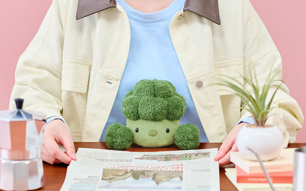 Peluche de apoyo Funbaruz, verduras (Regular)