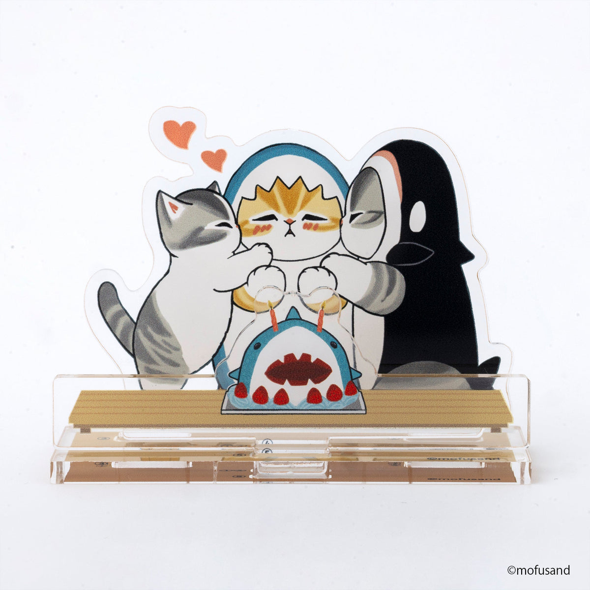 Mofusand: Gato Tiburón 2 con soporte acrílico