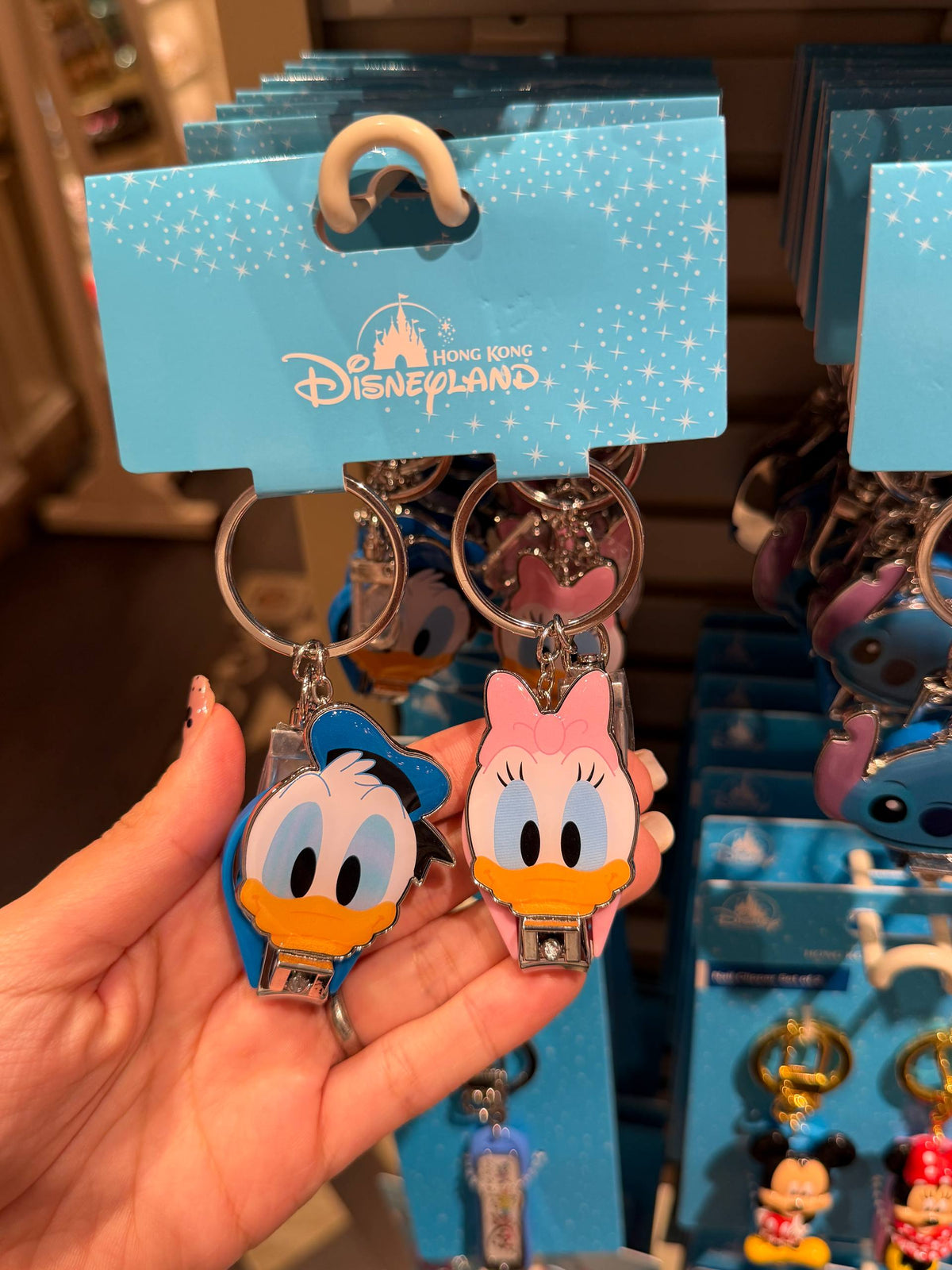 Llavero Cortaúñas Donald y Daisy Duck Disney