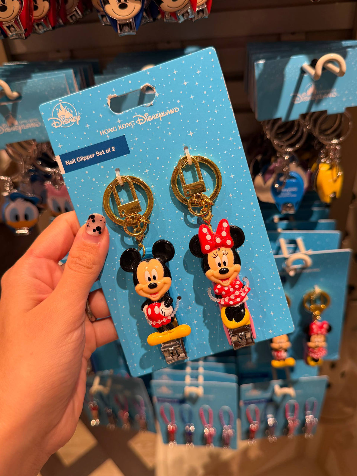 Set de Llaveros Cortaúñas Mickey y Minnie