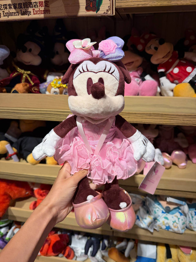 Peluche Minnie con Vestido Rosado
