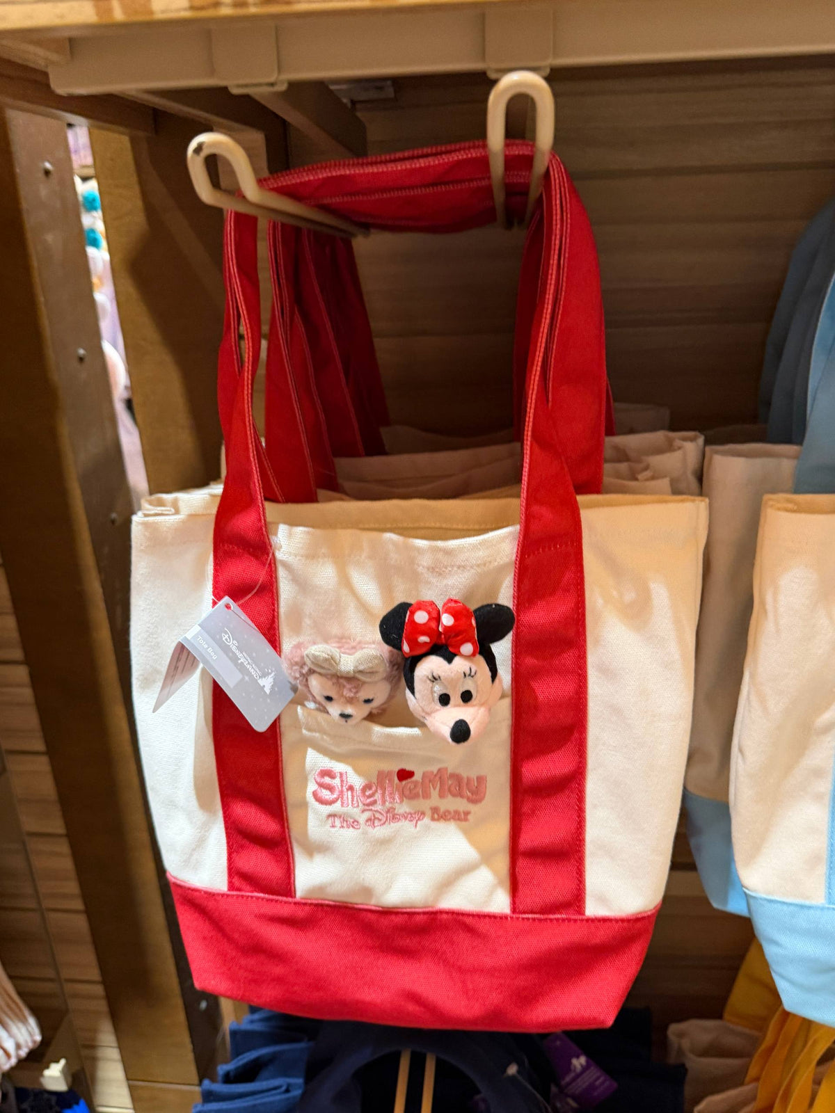 Bolsa Tote ShellieMay y Minnie con Asas Rojas