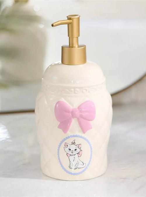 Jabonera Cerámica Marie con Moño Rosado