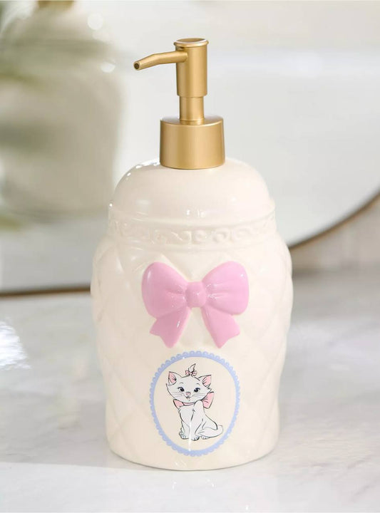 Jabonera Cerámica Marie con Moño Rosado