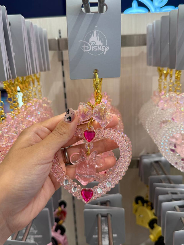 Llavero Minnie con Dijes Rosados
