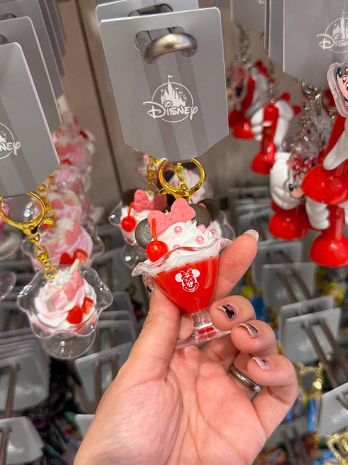 Llavero Minnie Postre Rojo