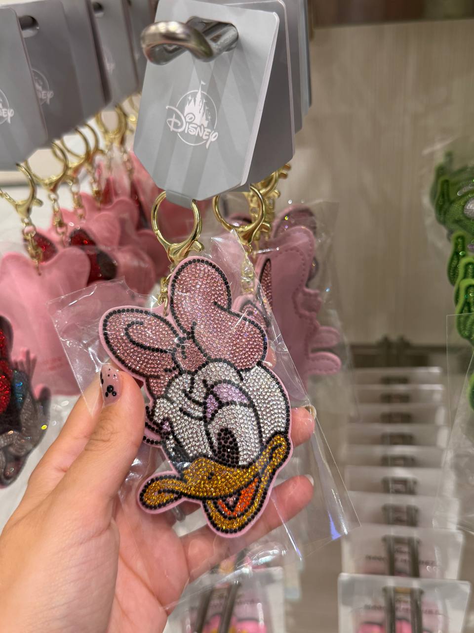 Llavero Daisy Duck con Brillos