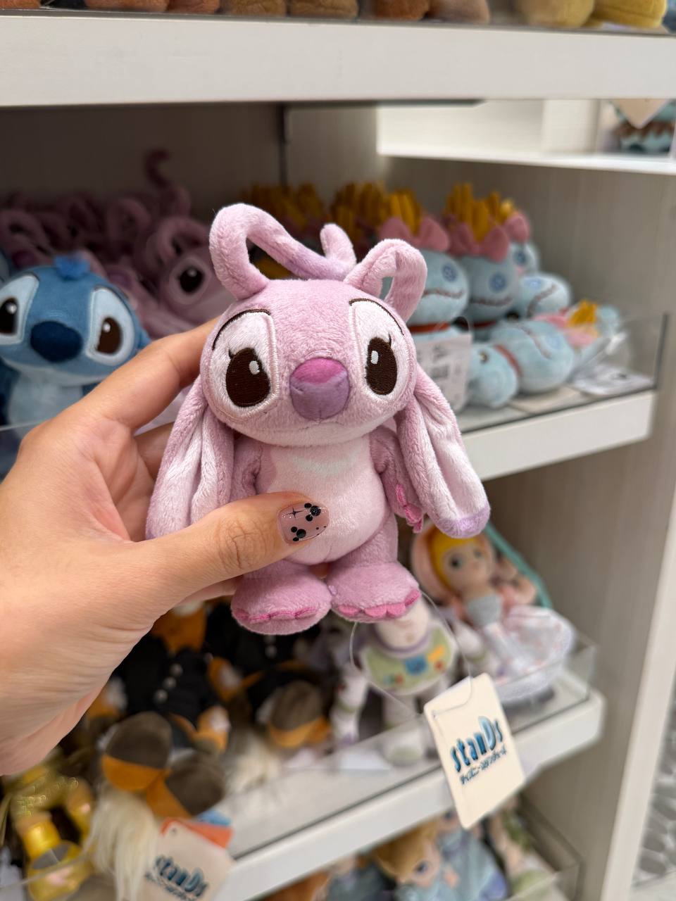Peluche Ángel Stitch Rosado