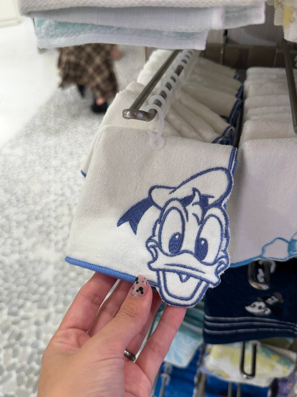Toalla de Rostro Donald Duck Azul y Blanca