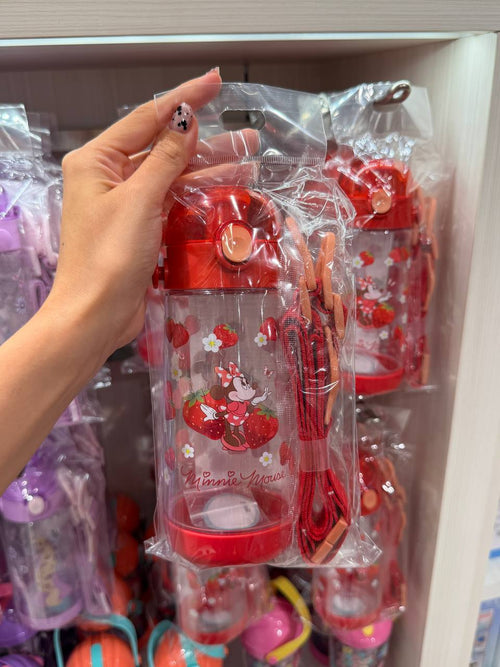 Botella Minnie Roja con Correa