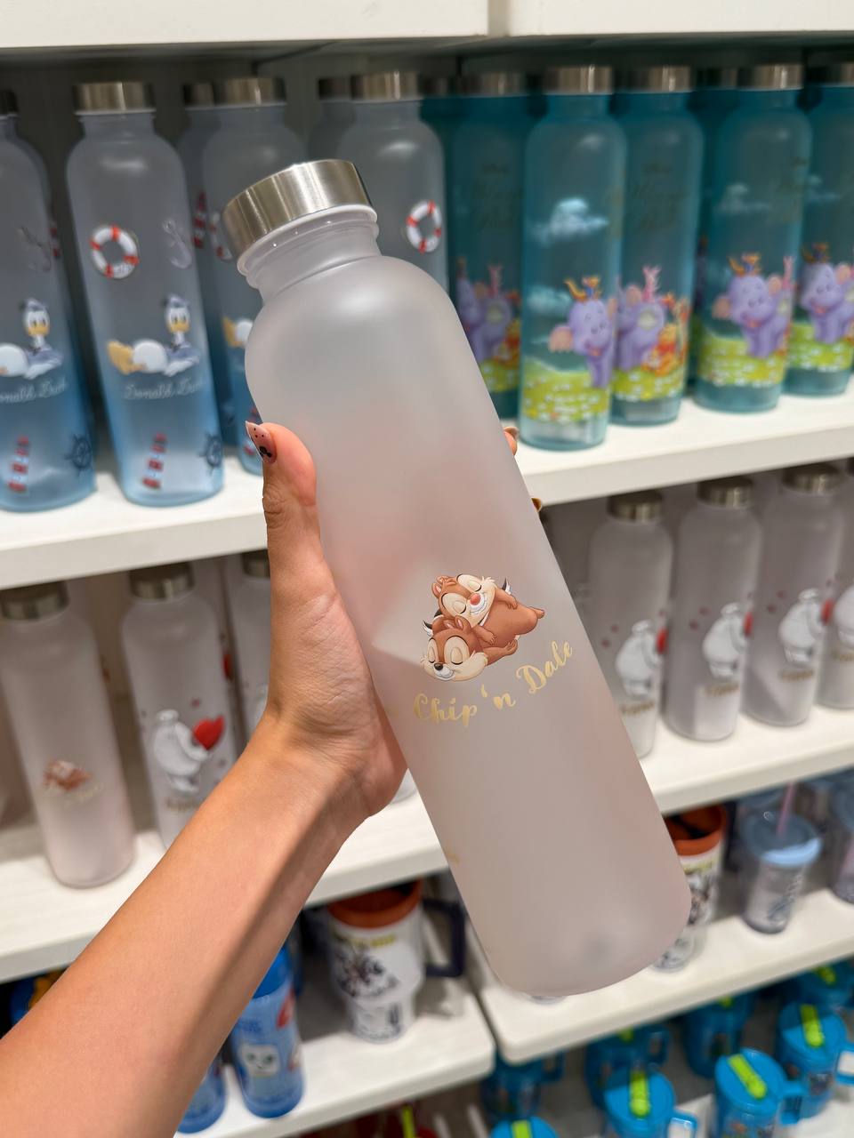 Botella Chip y Dale Escarchada Disney