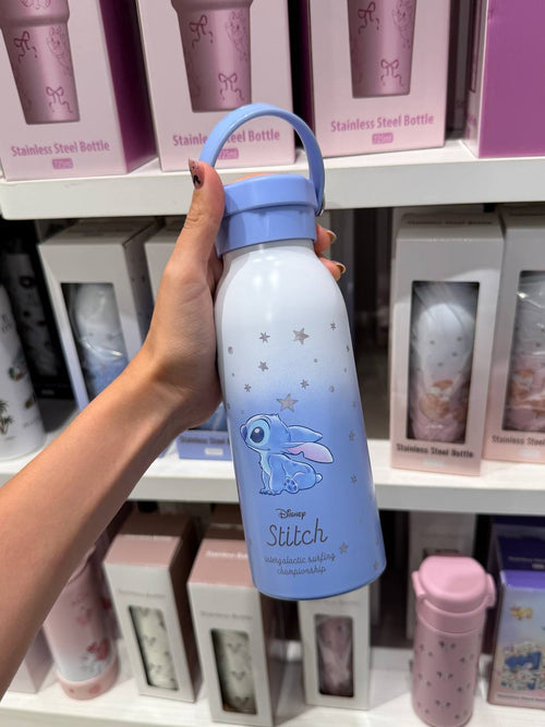 Botella Stitch Azul con Asa Disney