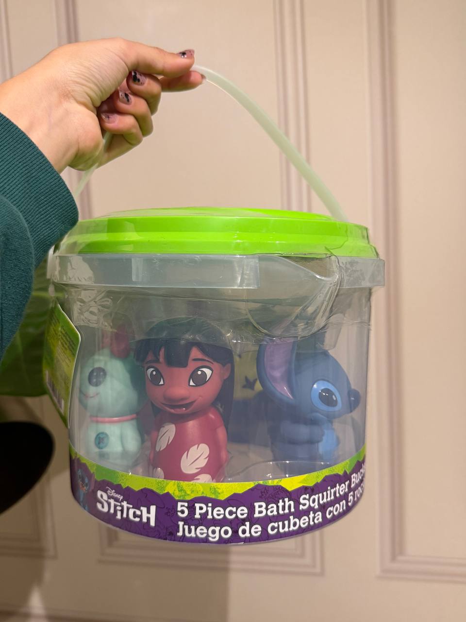 Juego de Baño Stitch y Lilo en Balde