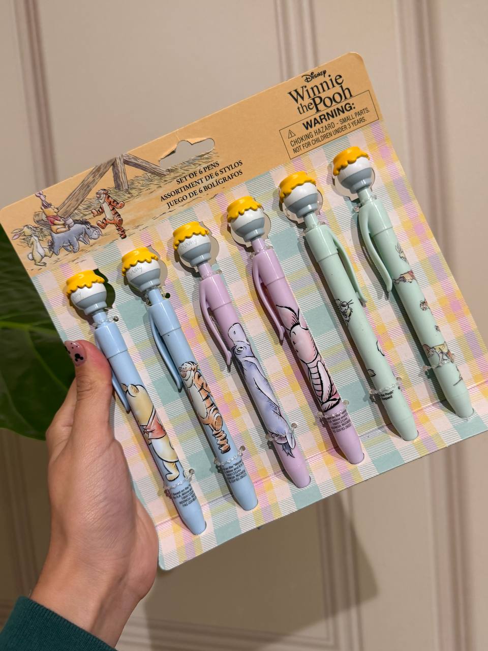 Set de Lapiceras Winnie the Pooh Pastel