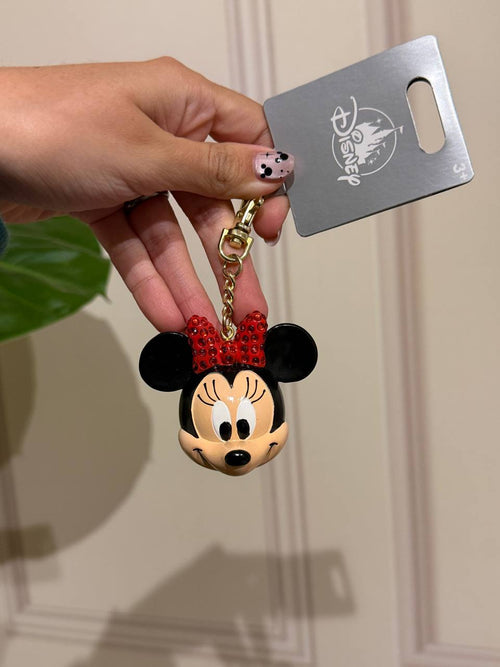 Llavero Minnie con Lazo Rojo