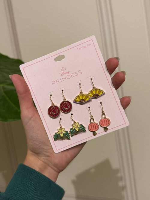 Aros Mulan Disney Princess Set de 4 Diseños