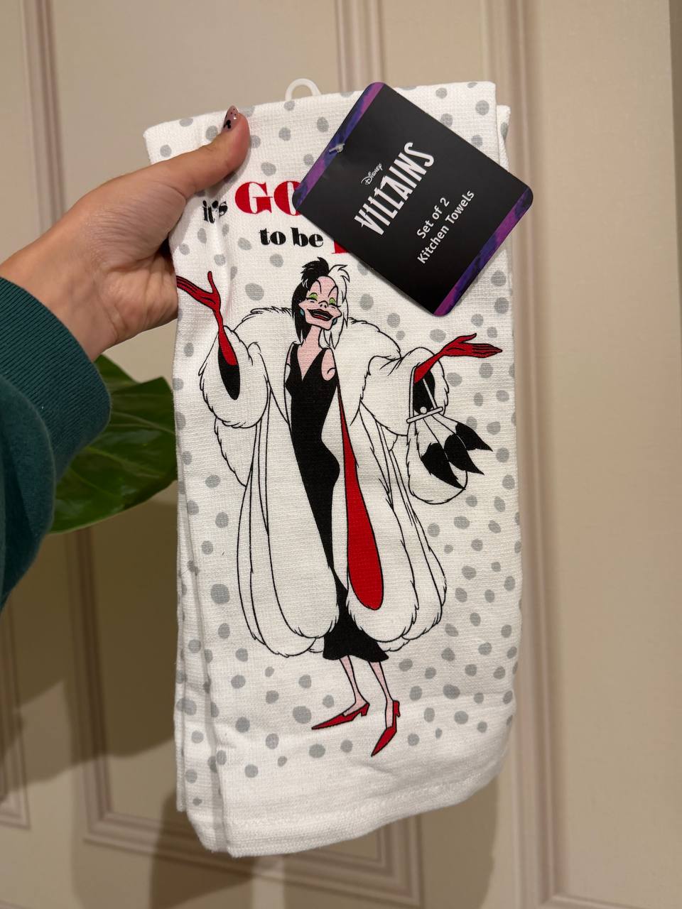 Set de Paños de Cocina Cruella Disney