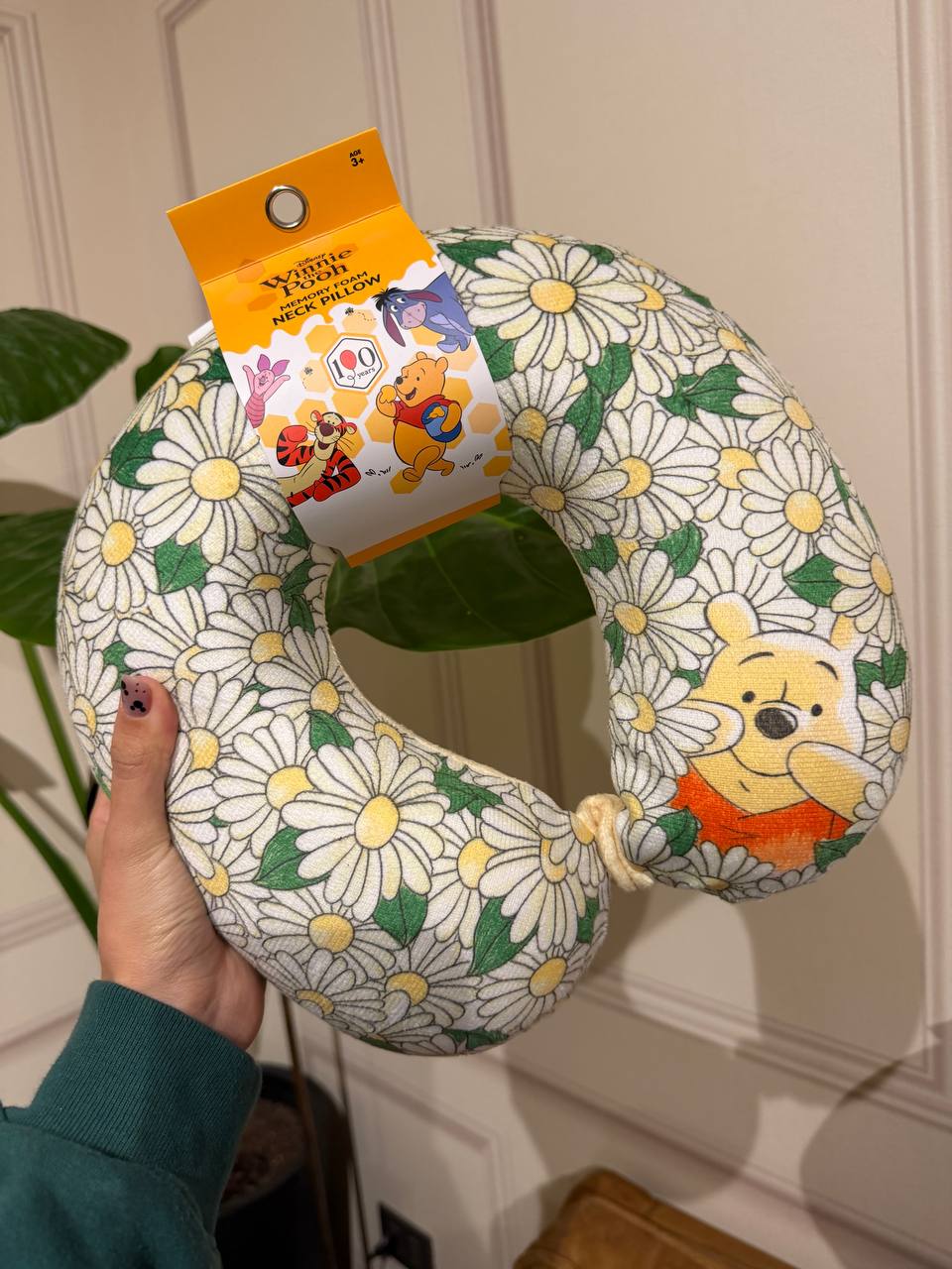 Almohada de Viaje Winnie Flores y Margaritas