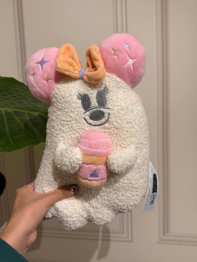 Peluche Minnie Halloween con Moño Rosado