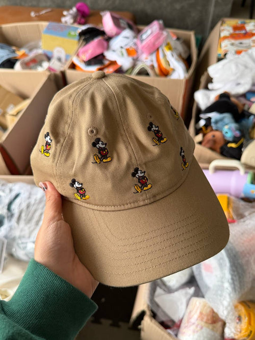 Gorro Mickey Bordado Beige