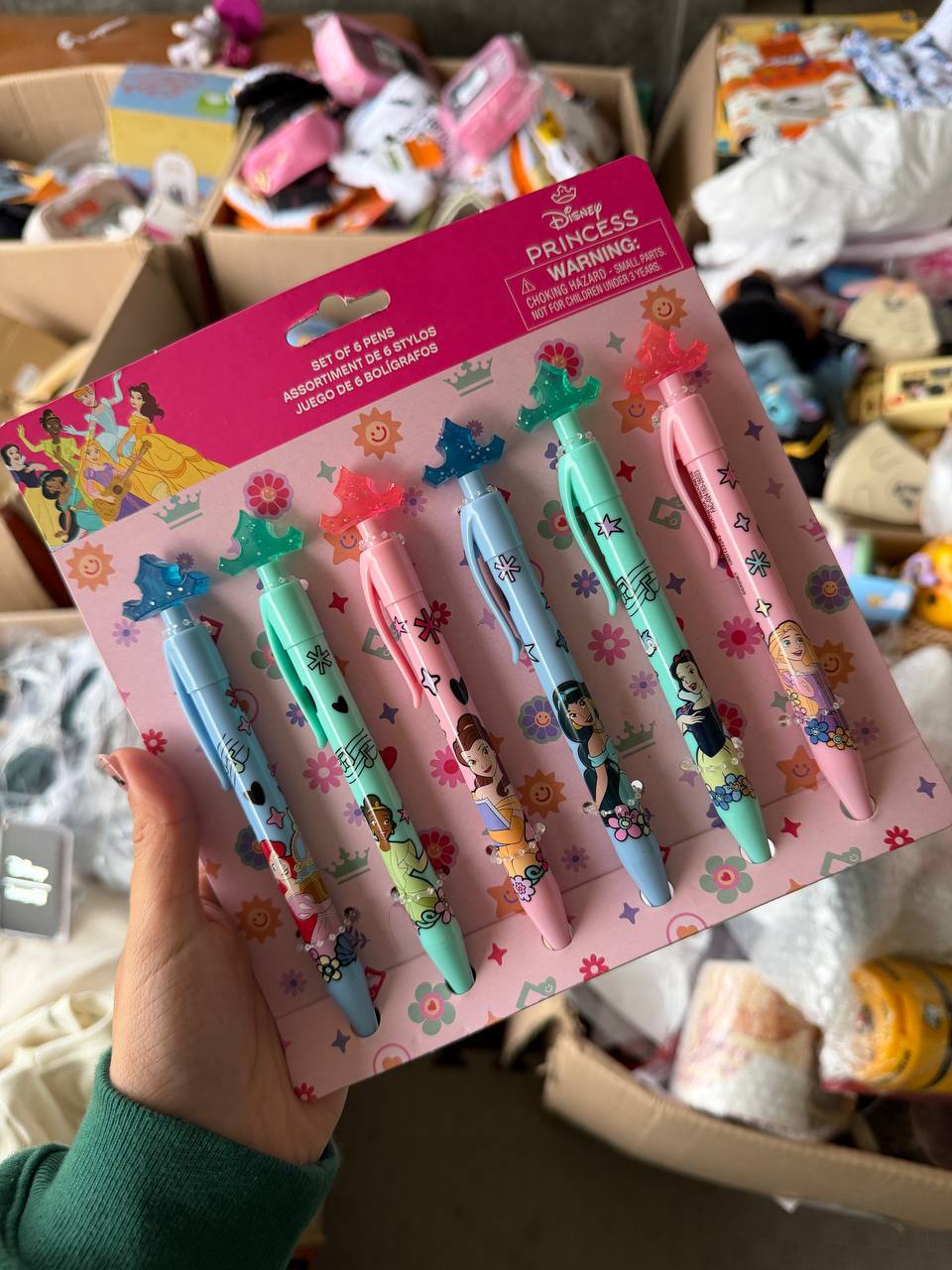 Set de Lapiceras Princesas Disney