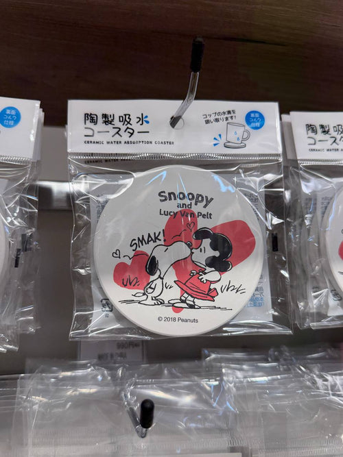 Posavasos Snoopy y Lucy Diseño Rojo