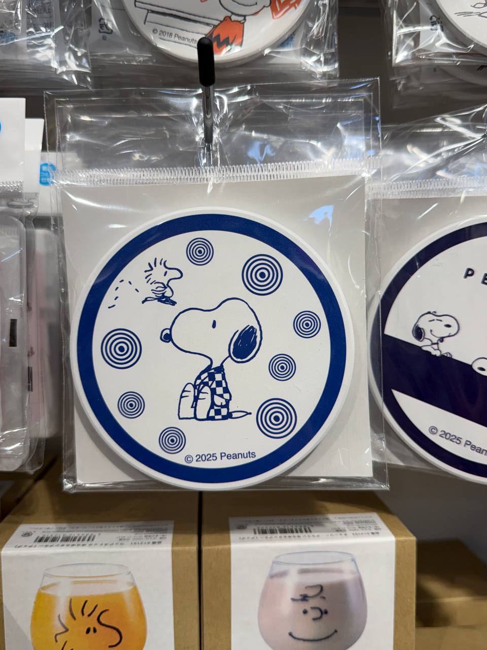 Posavasos Snoopy y Woodstock Azul