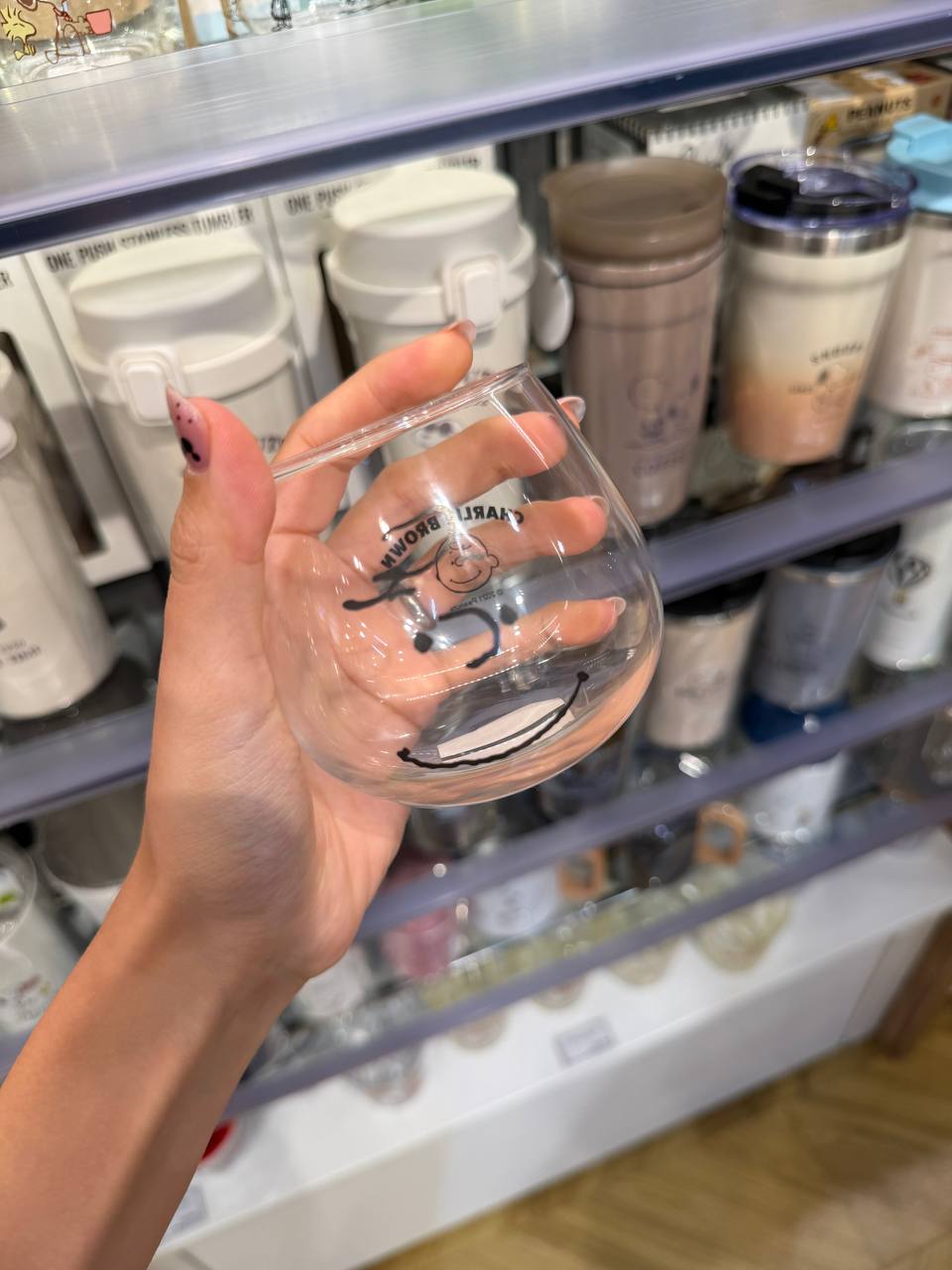 Vaso de Cristal Charlie Brown