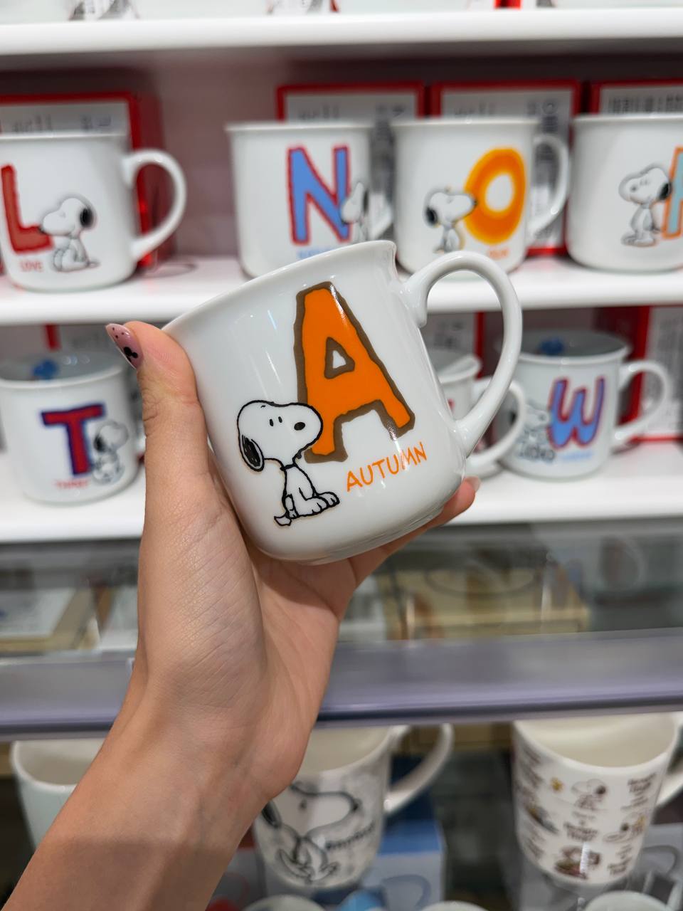 Tazón Snoopy Inicial A Autumn