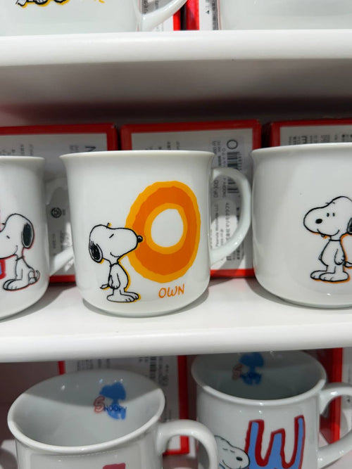 Tazón Snoopy con Inicial O