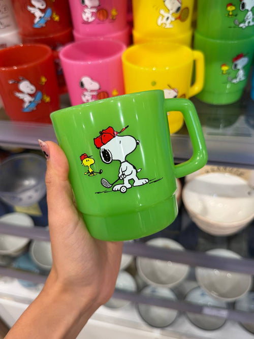 Tazón Plástico Snoopy Verde Peanuts