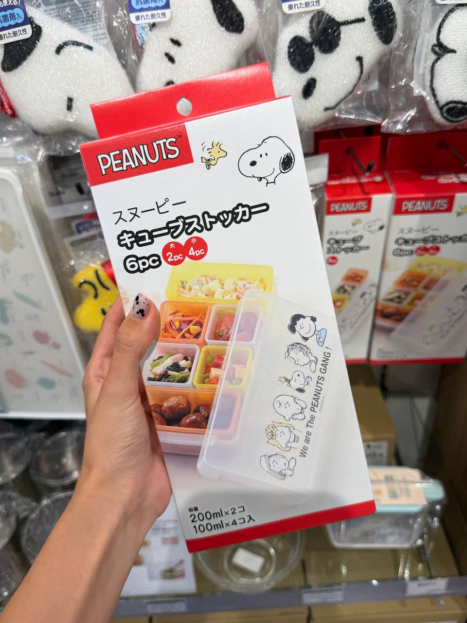 Set de Recipientes Snoopy Peanuts 6 Piezas