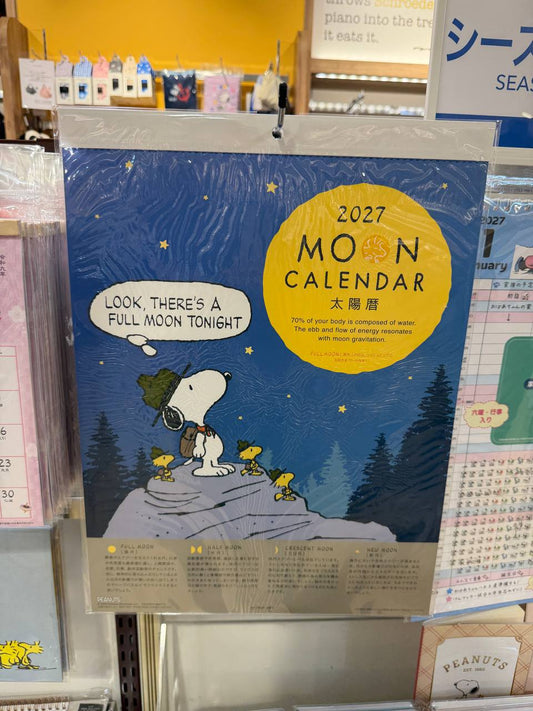 Calendario Snoopy Luna Llena 2027