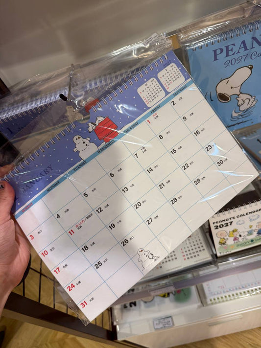 Calendario Snoopy Peanuts 2027