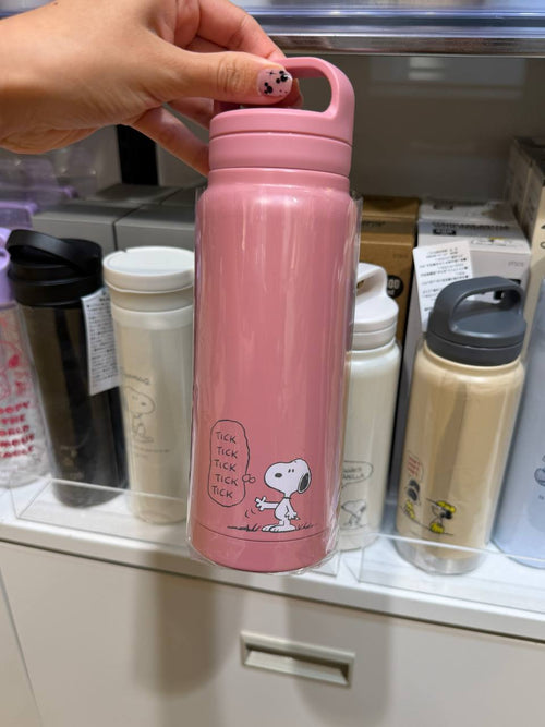 Botella Térmica Snoopy Rosada