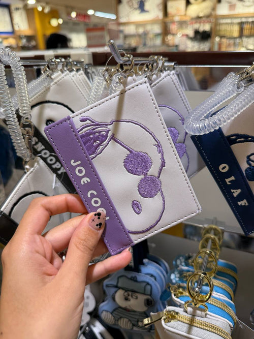 Tarjetero Snoopy Joe Cool Morado