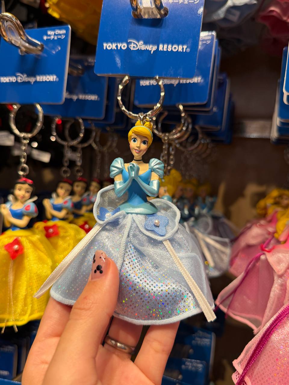Llavero Cenicienta Vestido Celeste Tokyo Disney
