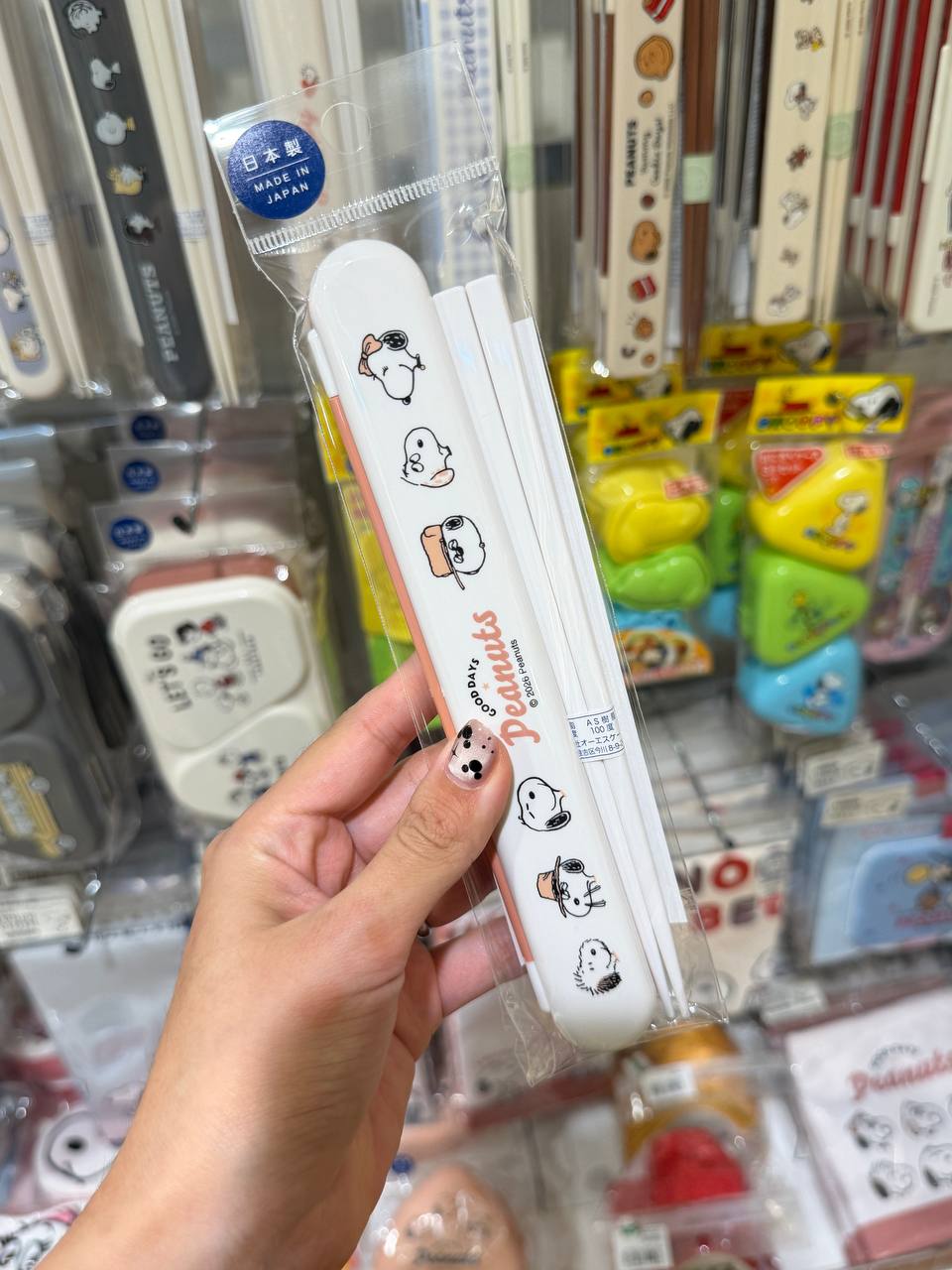 Palillos Snoopy Peanuts Diseño Blanco