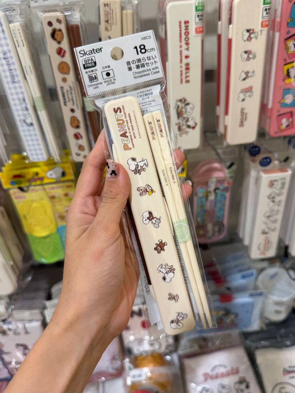 Palillos Snoopy Peanuts con Estuche