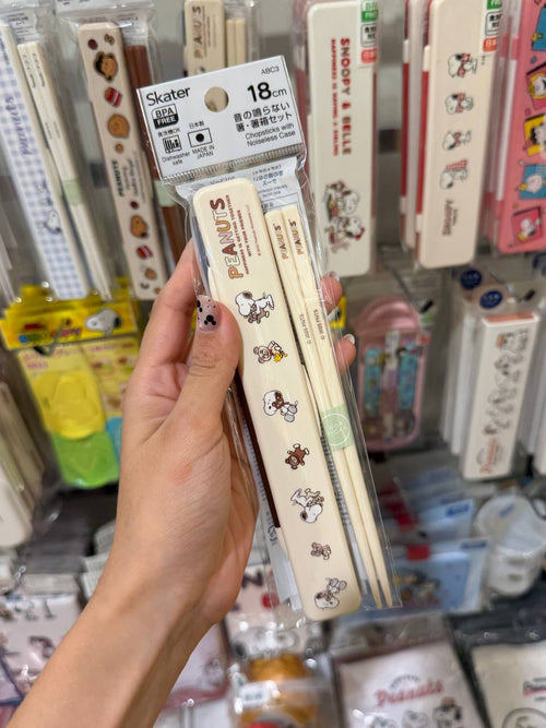 Palillos Snoopy Peanuts con Estuche