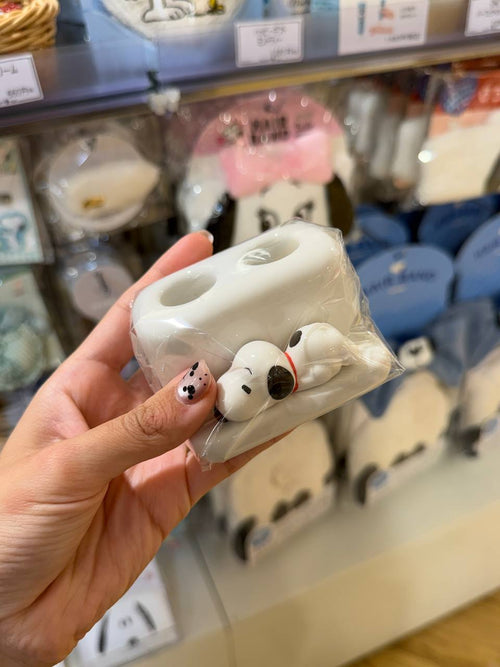 Porta Cepillo Snoopy Blanco
