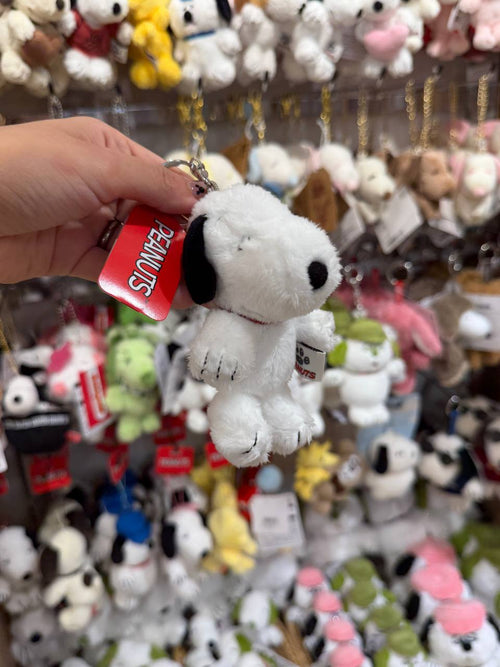 Llavero Snoopy Peanuts Peluche Blanco