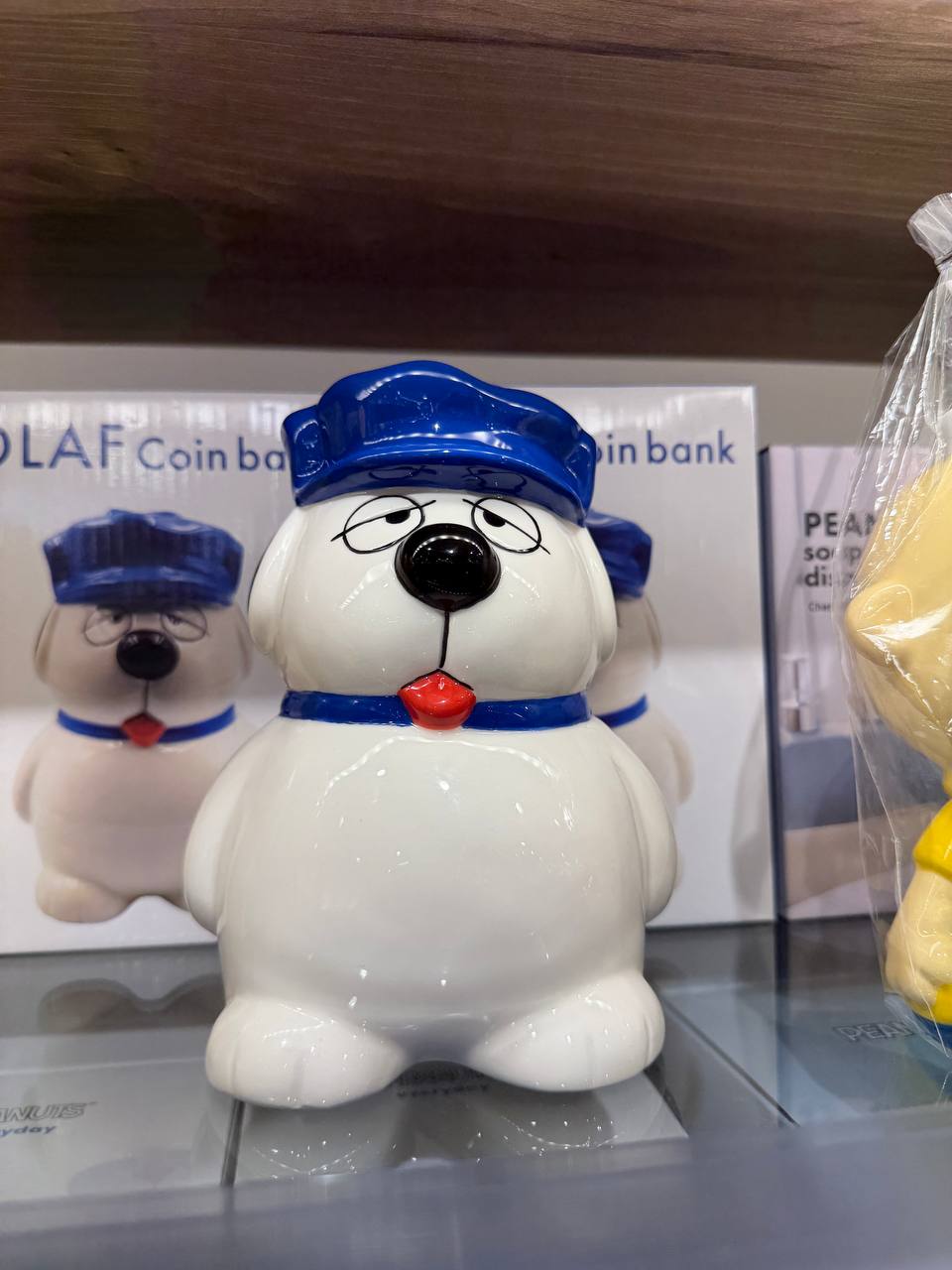 Alcancía Olaf con Gorro Azul