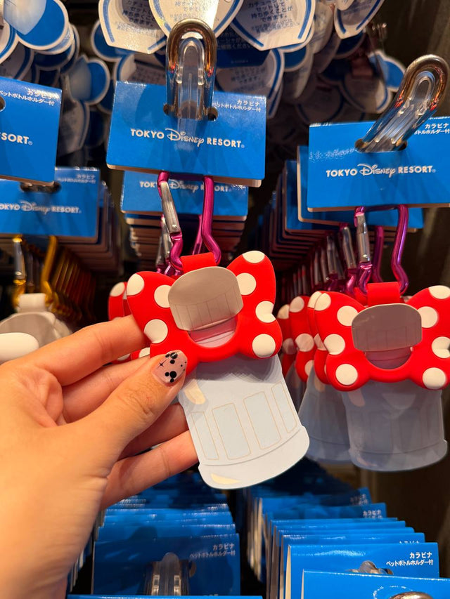 Llavero Porta Botella Minnie Lazo Rojo