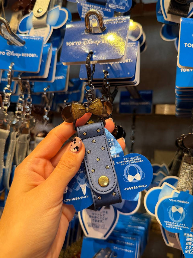 Porta Orejitas Minnie Azul con Estrellas