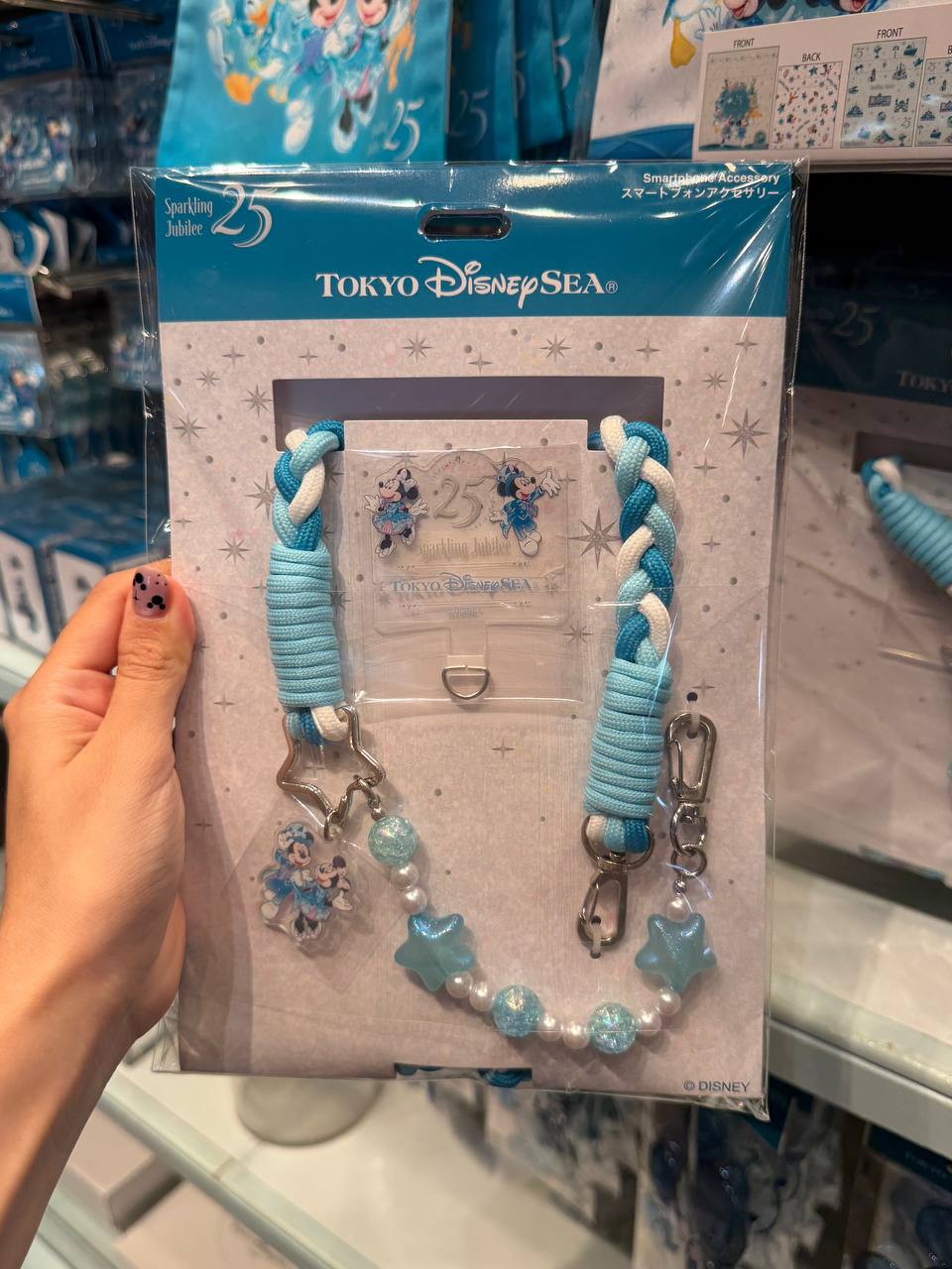 Colgante para Celular Mickey y Minnie 25th Disney Sea