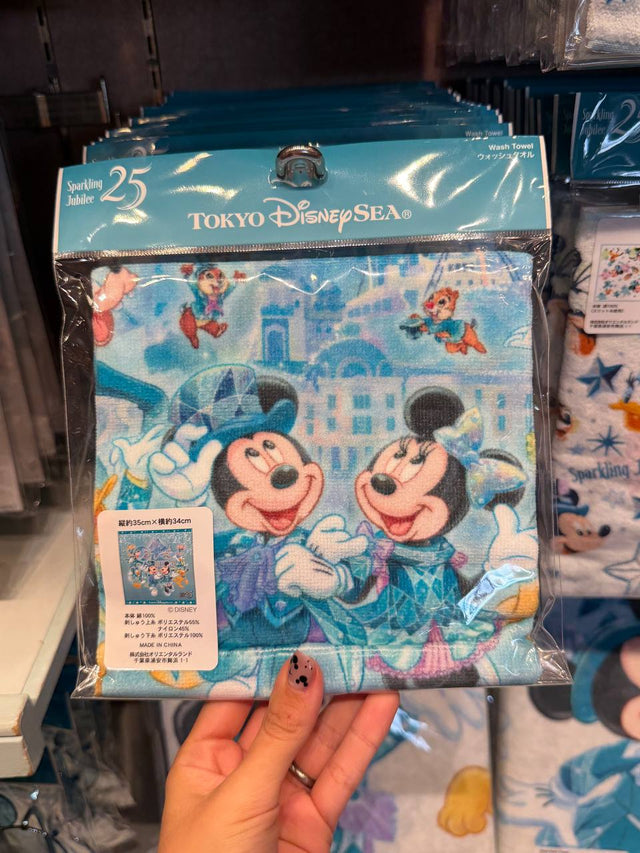 Toalla Mickey y Minnie 25° Aniversario Disney Sea