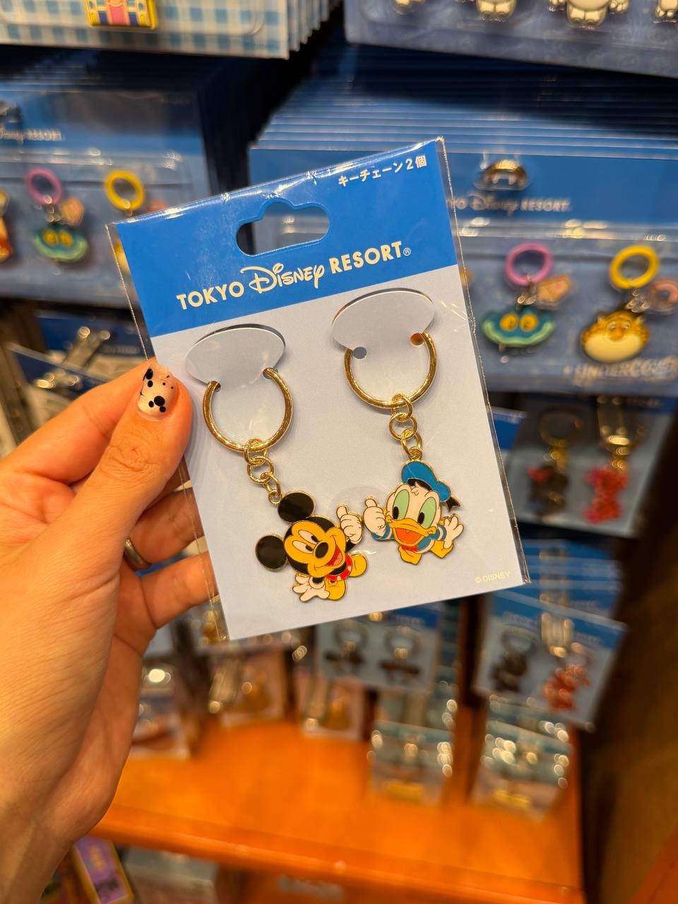 Llavero Doble Mickey y Donald Disney Tokyo