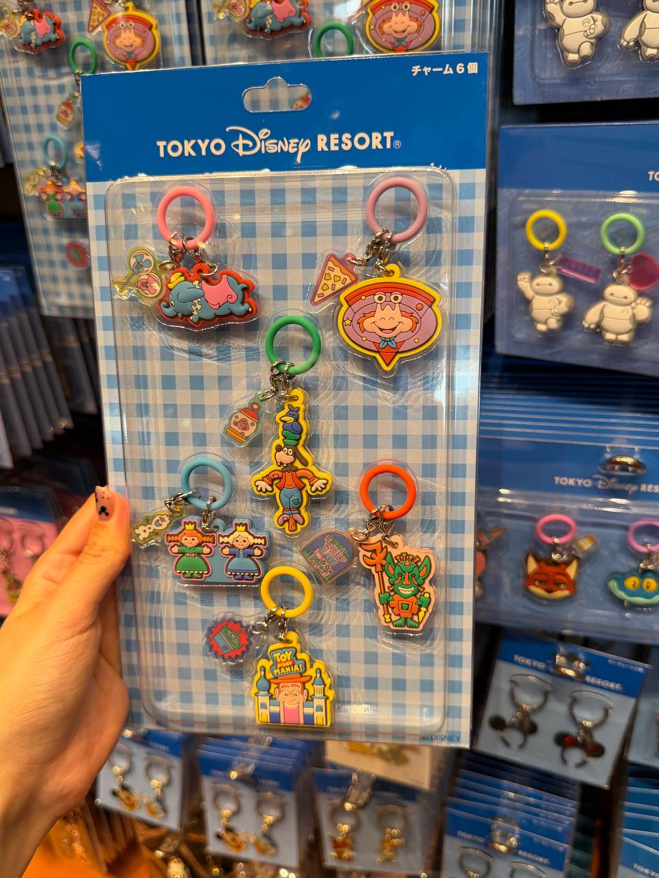 Set de Llaveros Disney Tokyo Resort 6 Piezas