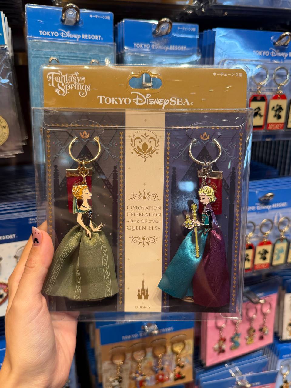 Llavero Ana y Elsa de Coronación